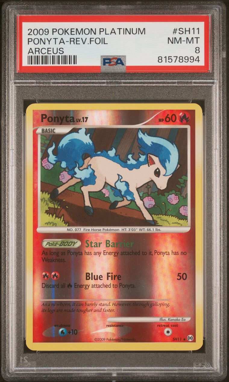 Ponyta - SH11/99 - Holo Rare - PSA 8